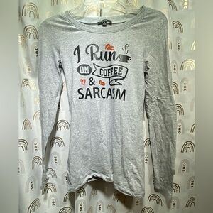 Upcycled Ambiance Heather Gray Knit Top